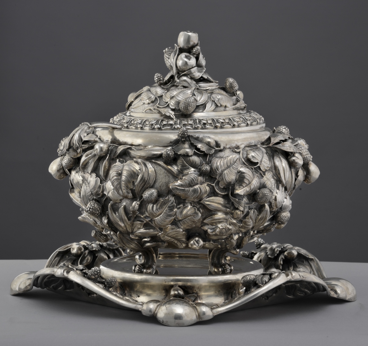 Grande lente di ingrandimento in argento (XIX-XX Sec.) - Asta Argenti e  L'Arte della tavola 