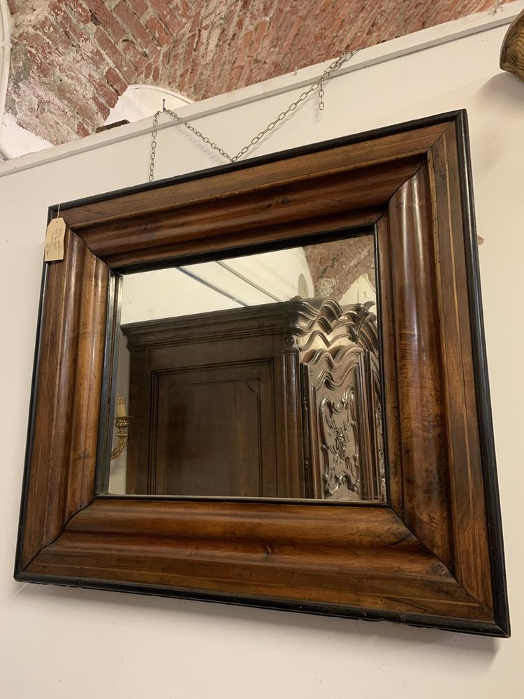 Specchio cornice in legno massello di castagno anticato 180x80 cm spessore  4 cm